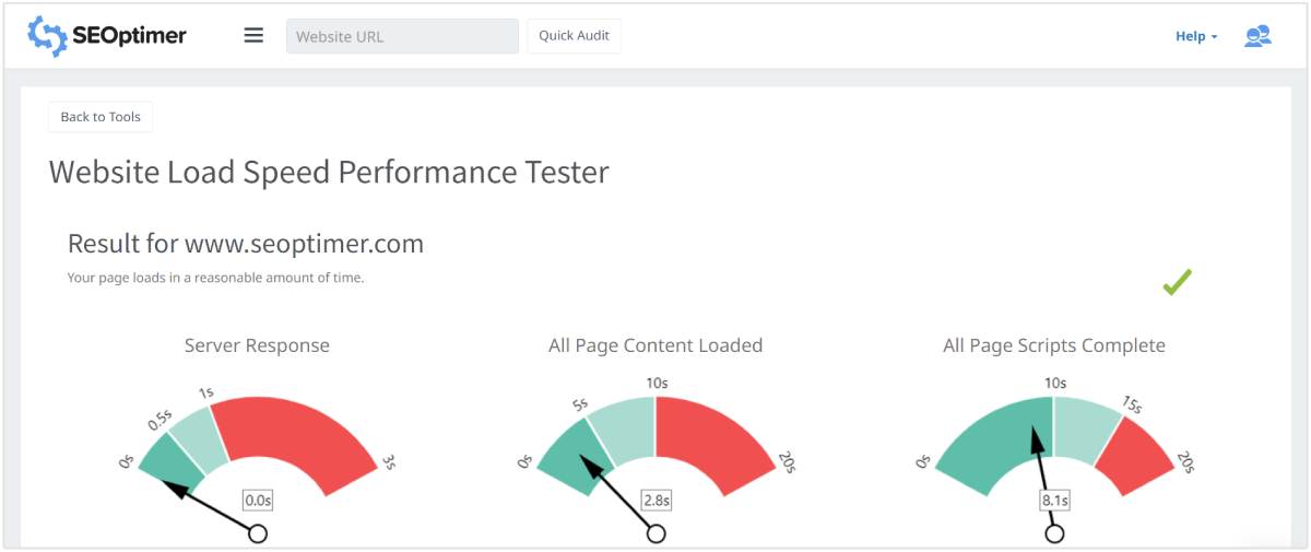 website load speed tester